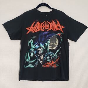 Toxic Holocaust Shirt Mens Medium Black Grim Reaper Metalcore Graphic Tee Goth
